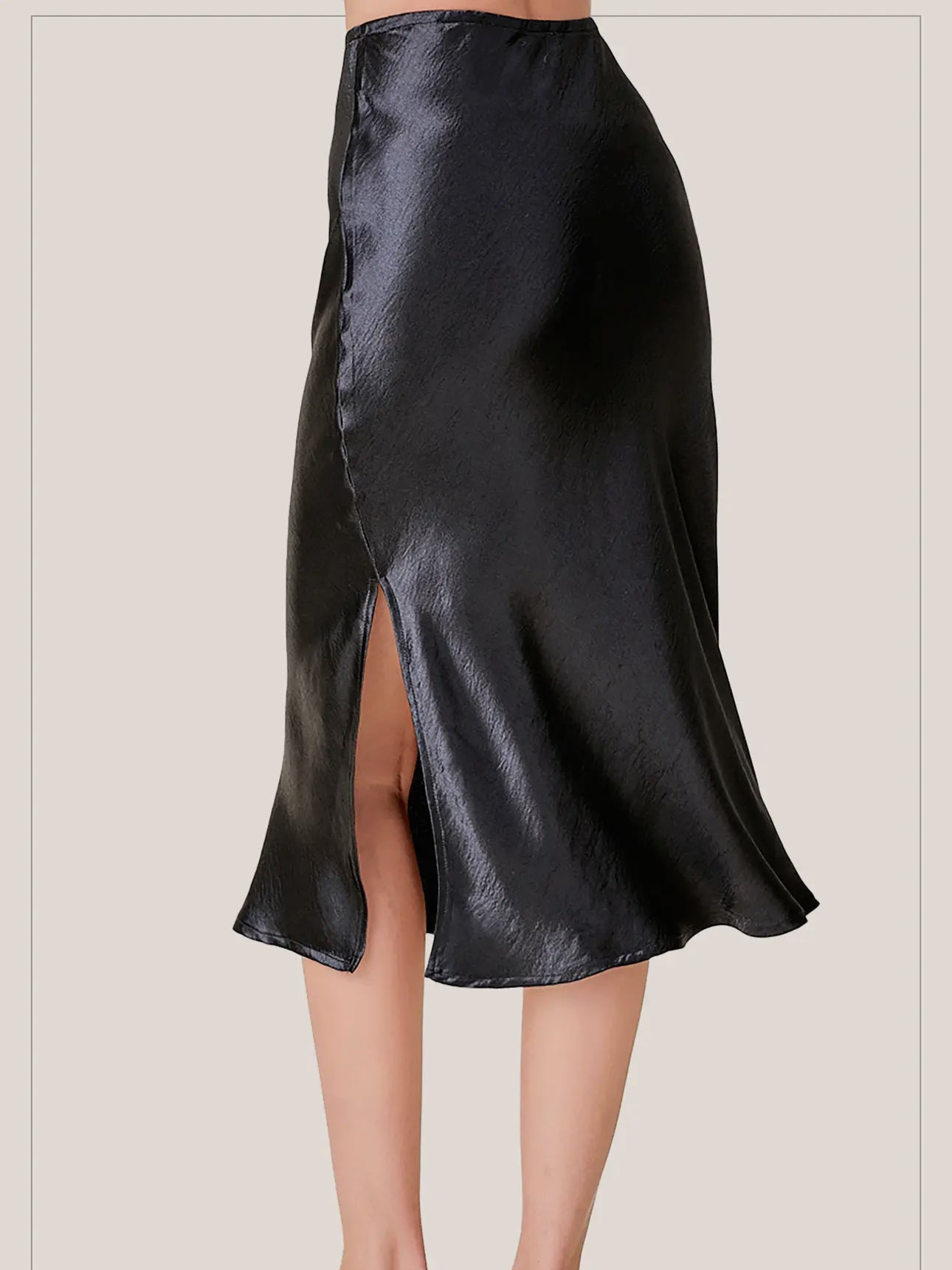 Bandera Satin Midi Skirt