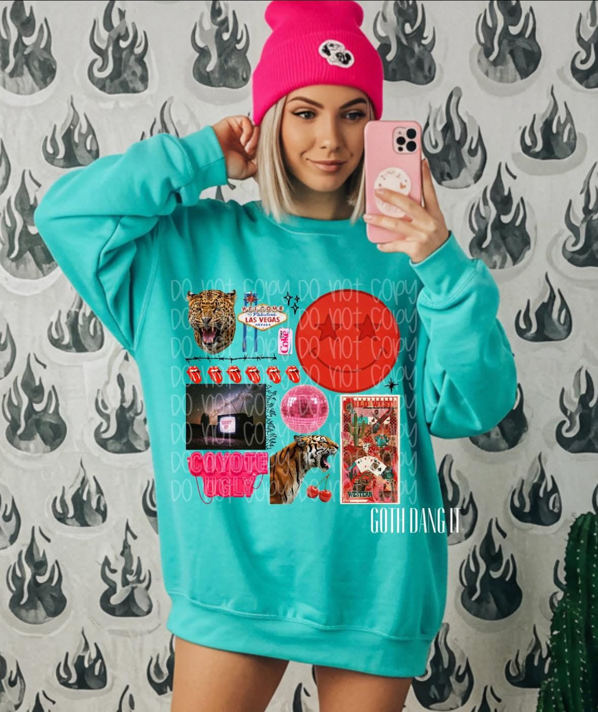 Grunge Collage Sweatshirt