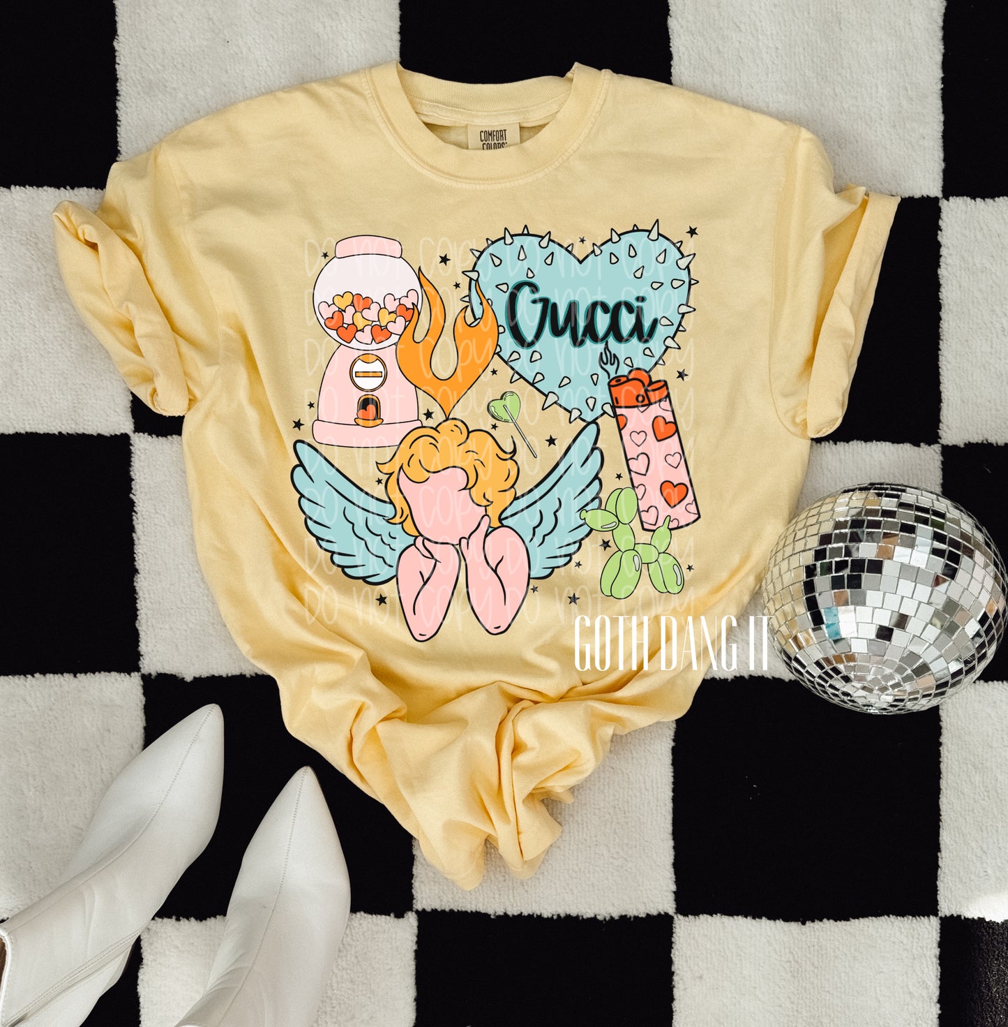 Cupid Valentine Collage Tee