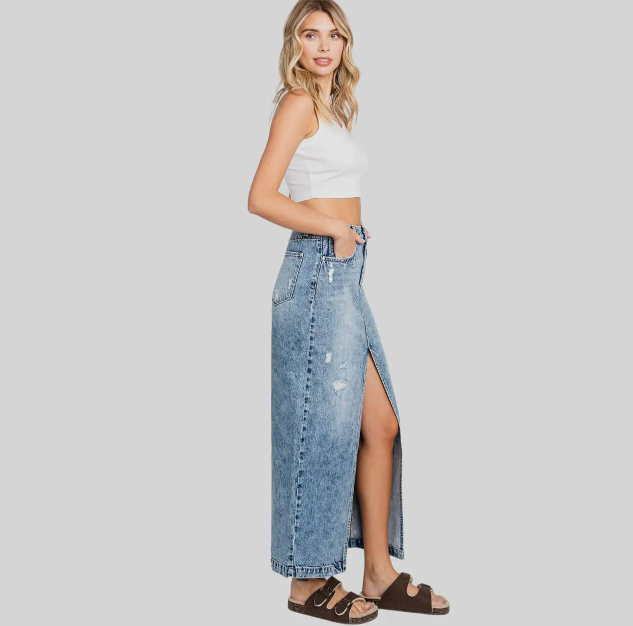 Dallas Days Denim Skirt