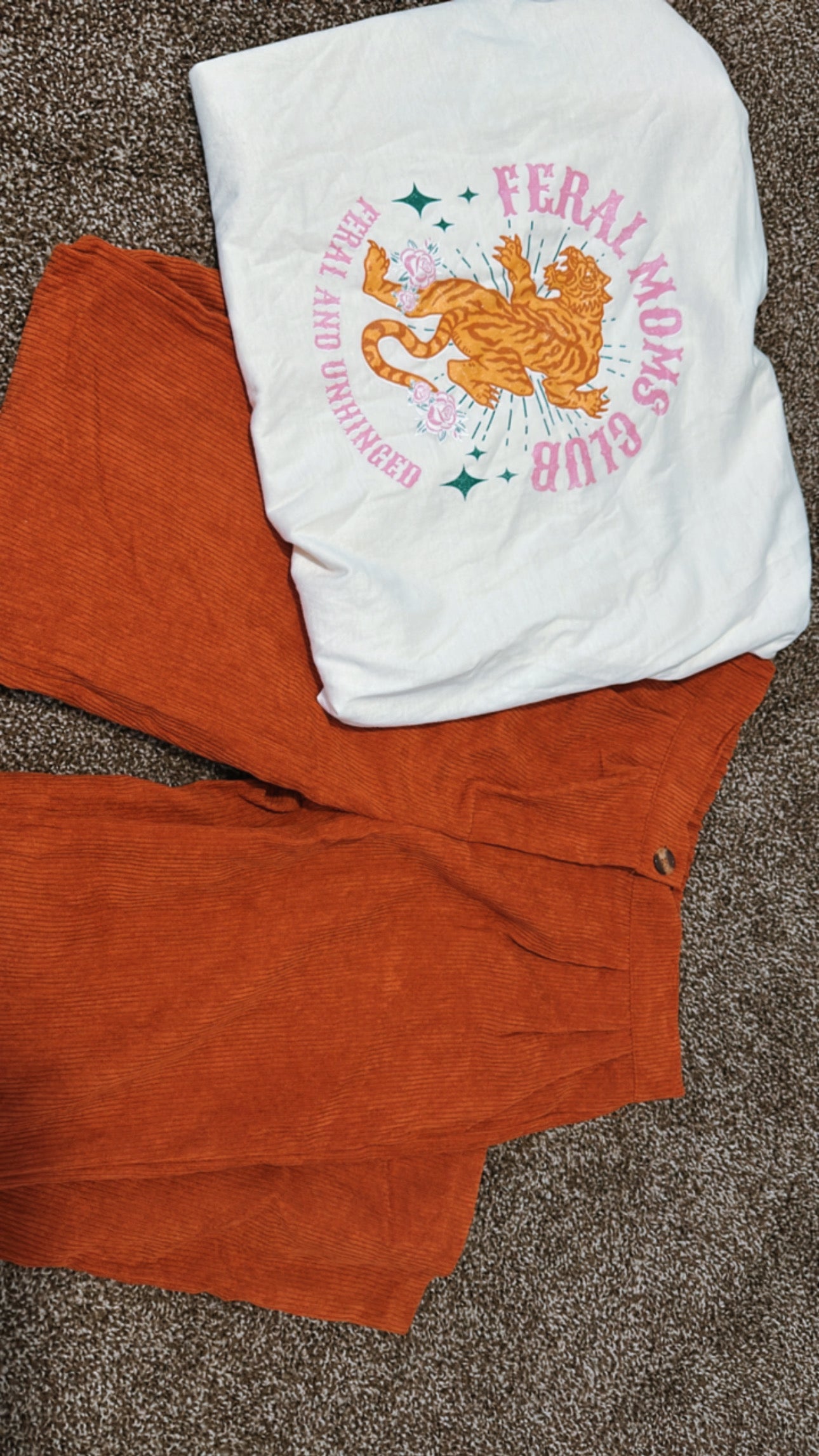 Burnt Orange Corduroy Pants