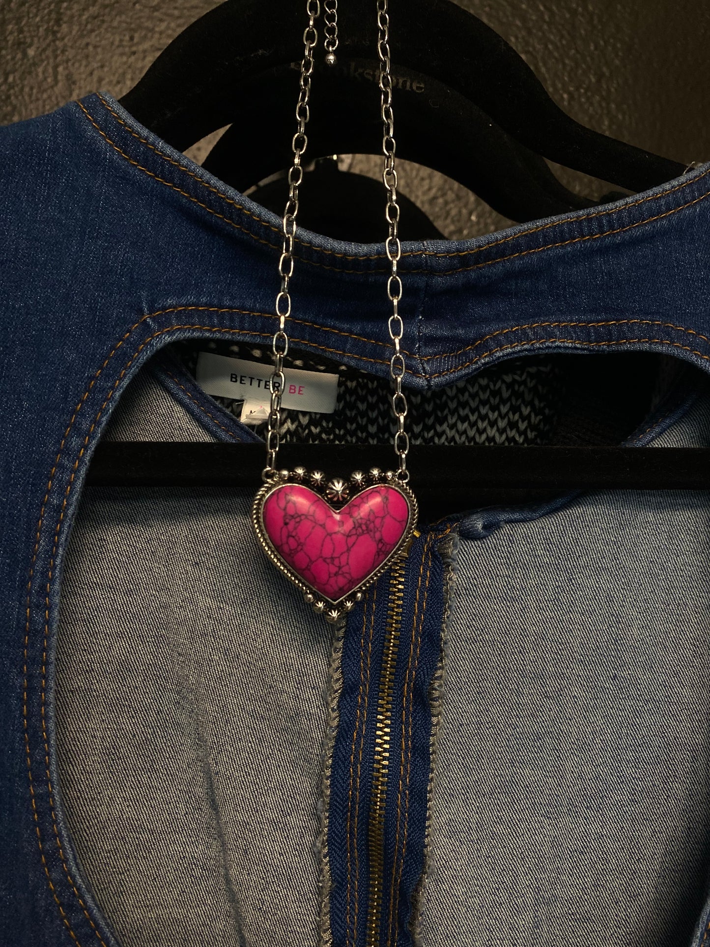 Pink Heart Necklace