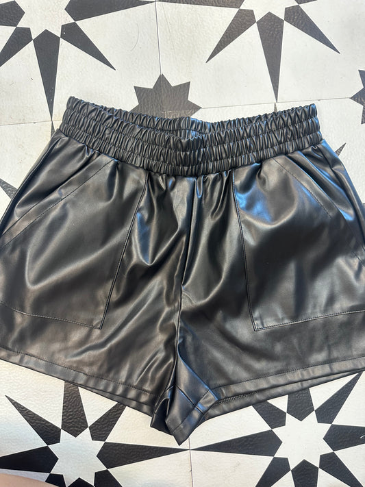 New Orleans Pleather Shorts