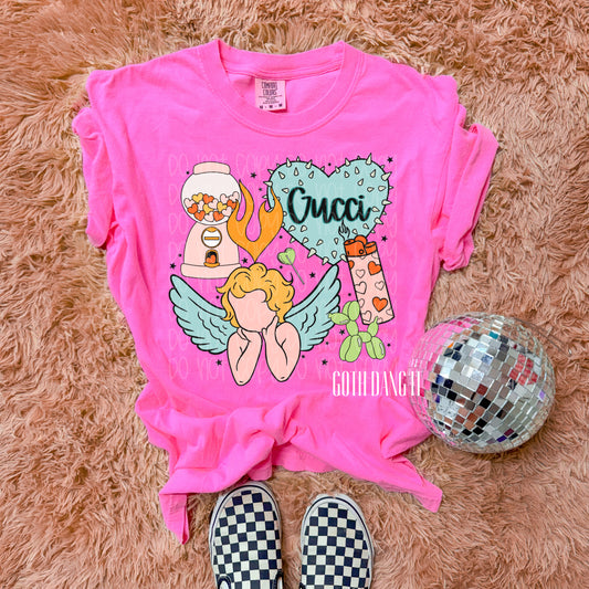 Cupid Valentine Collage Tee